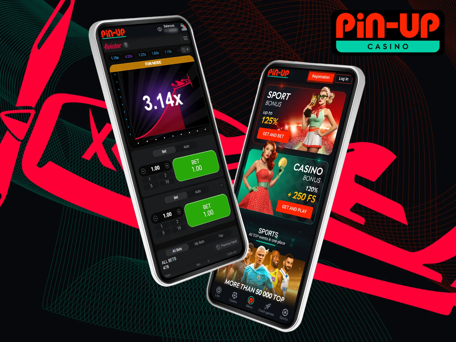 Play Aviator on Pin-Up directly from your mobile device's browser.