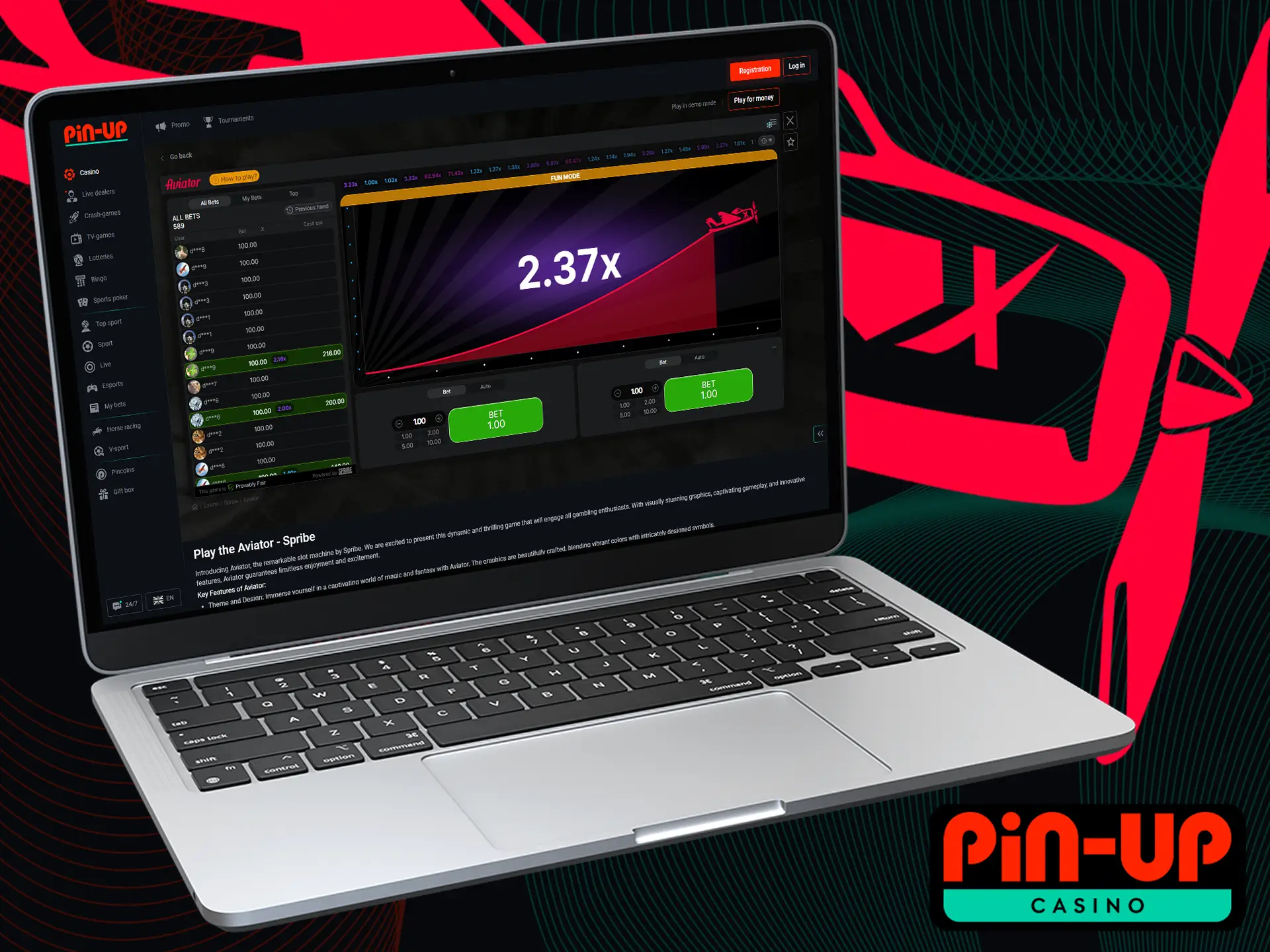 Aviator's easy to understand rules make it perfect for players of all experience levels.