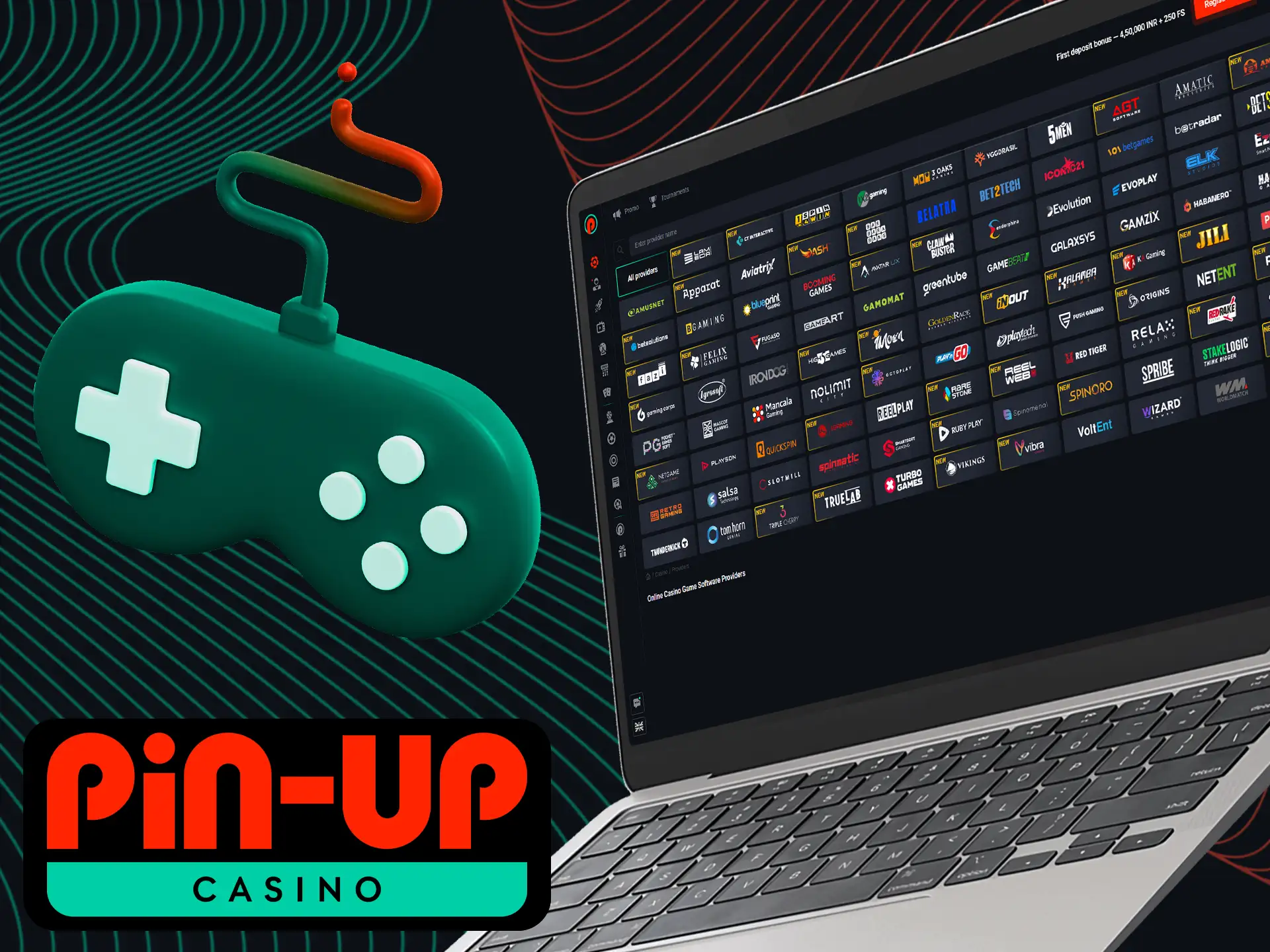 At Pin-Up Casino you can find games from leading gaming providers.